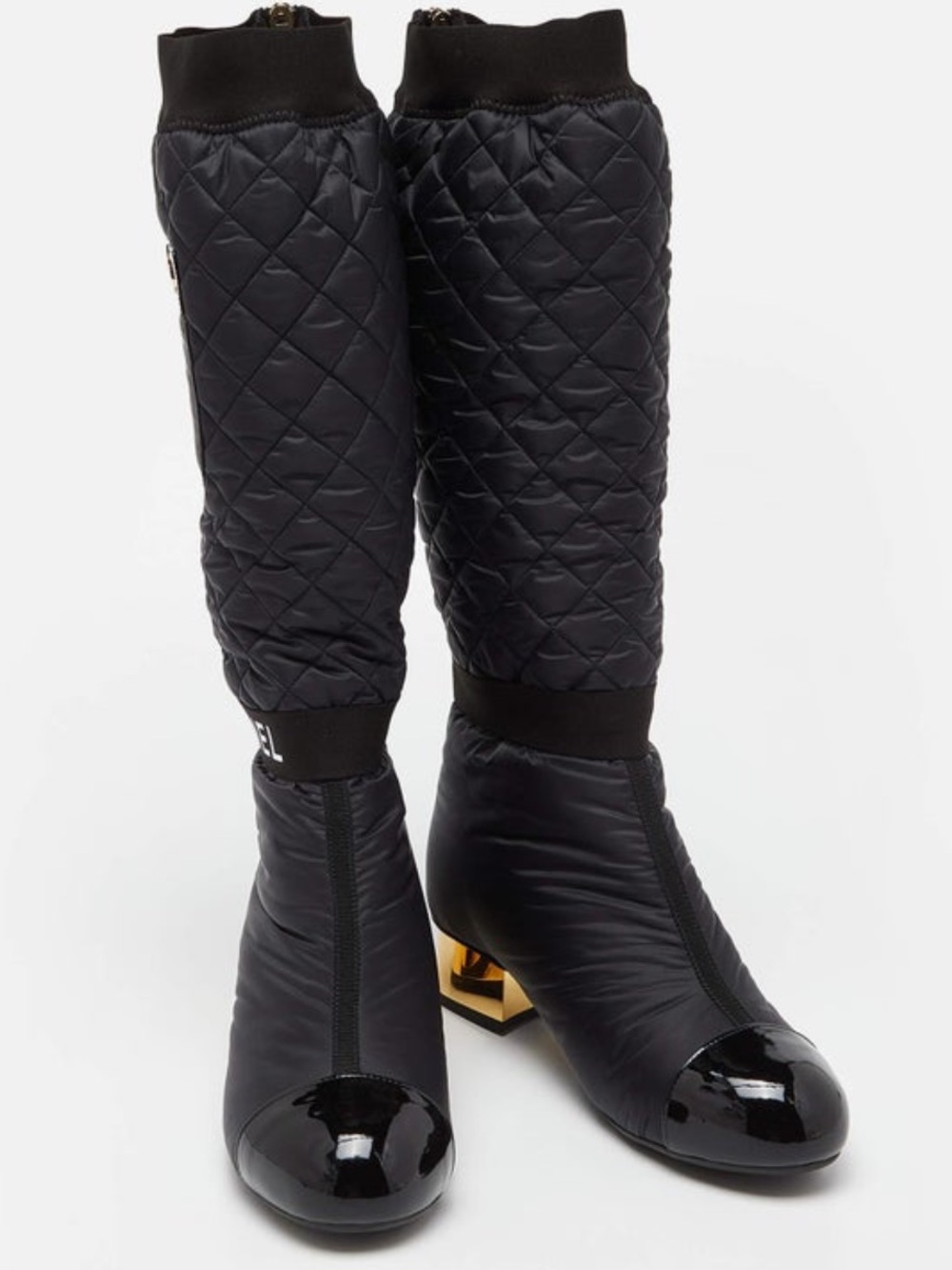 CHANEL Boots  Two way quilted leather  CC logo Runway size 40 - Picture 14 of 16
